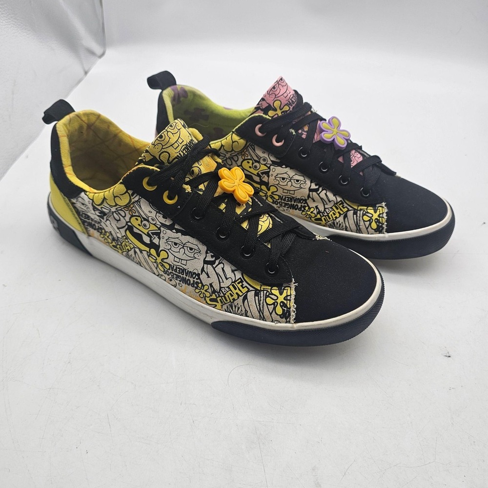 Ground Up Shoes Mens Size 11.5 Multicolor SpongeBob Patrick Canvas Cartoon